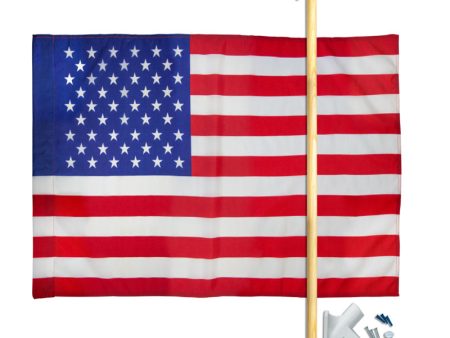 Valley Forge American Flag Set 30 in. H X 4 ft. W on Sale