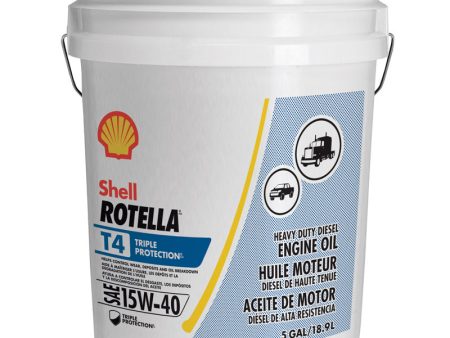 Shell Rotella 15W-40 Diesel Heavy Duty Engine Oil 5 gal 1 pk For Cheap