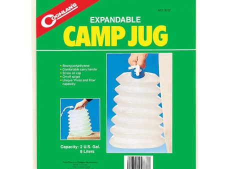 Coghlan s White Expandable Camp Jug 12.000 in. H X 10.375 in. W X 2 in. L 2 gal 1 pk Fashion