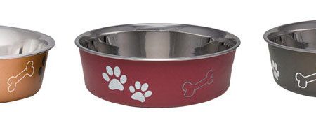 Loving Pets Assorted Bones and Paw Prints Stainless Steel 4 cups Pet Bowl For Dog Discount