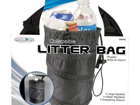 Custom Accessories Black Collapsible Trash-It Bag For Universally fits all vehicles 1 pk Supply