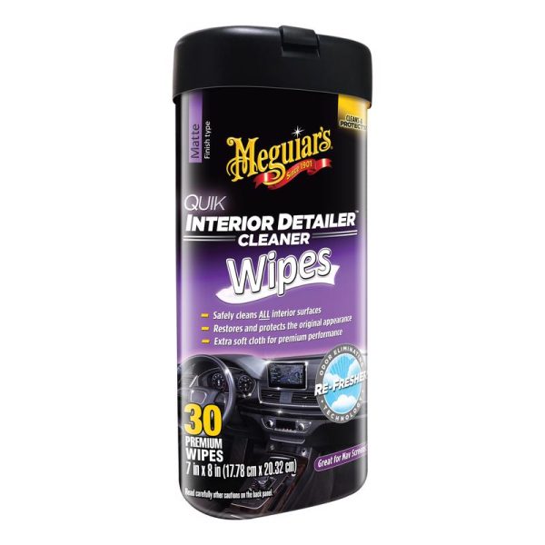 Meguiar s Quik Interior Detailer Multi-Surface Cleaner Wipes 30 ct Cheap