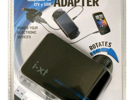 Goxt 12 V Black USB Adapter Supply