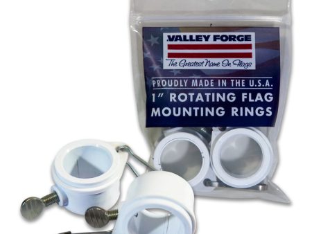 Valley Forge 1 in. L Plastic Flag Mounting Rings Brushed Online Sale