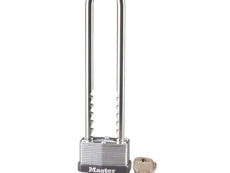 Master Lock 1-3 4 in. W Steel Warded Locking Padlock Hot on Sale