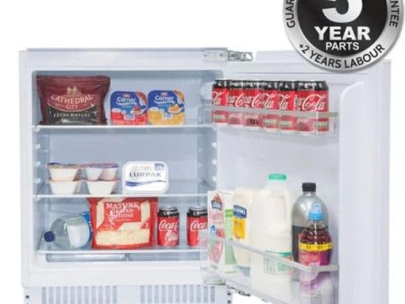 136L White Integrated Under Counter Fridge - SIA RFU101 Fashion