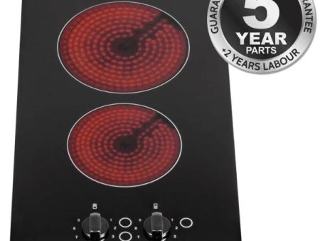 30cm 2 Burner Ceramic Electric Hob - SIA CERH30BL Supply