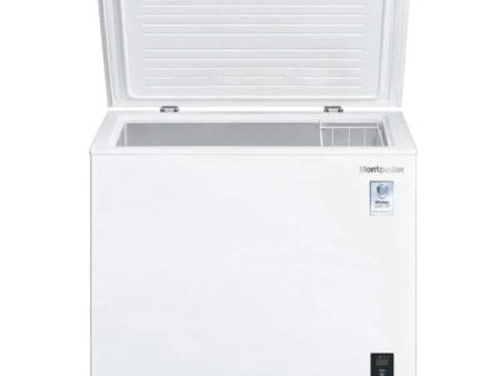 198L White Chest Freezer - Montpellier MCF200WLED Online now