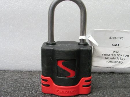 Strattec 7013126 Bolt Codeable Padlock, Uses GM (A) SSC LOGO series key (184317751233-BT08) For Sale