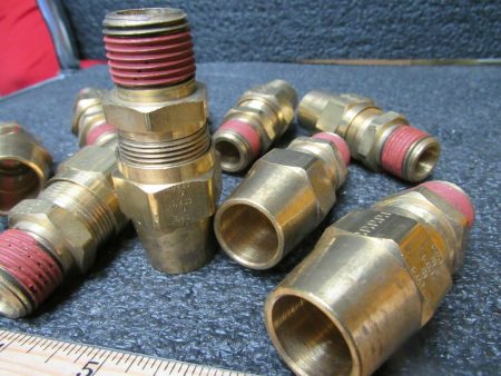 (10)PARKER VS68AB-12-8 Male Connector Tube Sz 3 4  Pipe Sz 1 2  Hex 1 , L 2.92 (184318632891-BT08) Discount