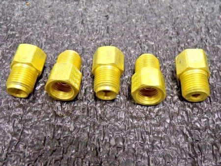 Brass SAE Brake Line Adapter 3 16 Female (3 8-24) X 1 4 (7 16-24) Male Inverted (SQ9219135-WT01) on Sale