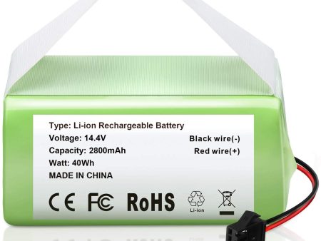 14.4V 2600mAh Replacement Li-ion Battery Pack for Ecovacs Deebot N79S, N79, DN622 and Eufy Robovac 11, 11S, 11S Max, 30, 30C, 35C, 15C Vacuum Cleaners Supply