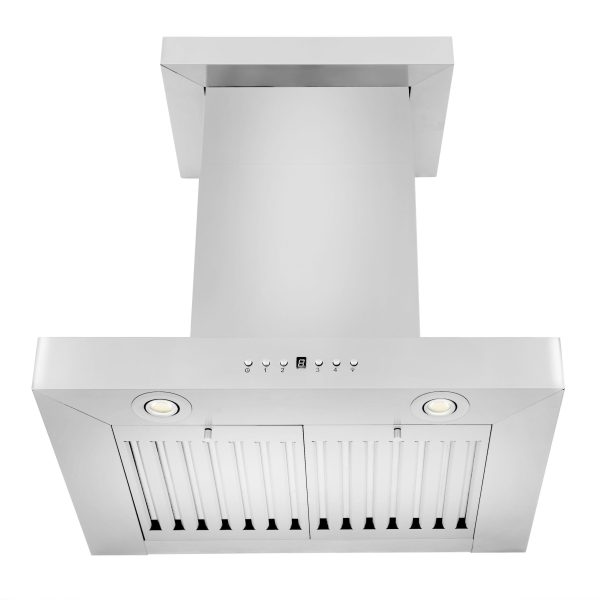 ZLINE Convertible Vent Wall Mount Range Hood in Stainless Steel with Crown Molding (KECRN) on Sale