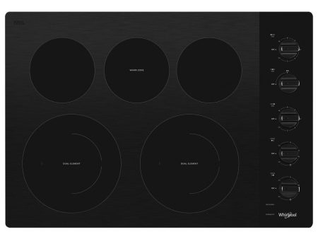 30-inch Electric Ceramic Glass Cooktop with Two Dual Radiant Elements Cheap