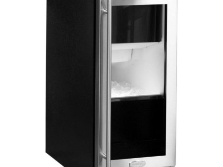 15  Marvel Clear Ice Machine with Arctic Illuminice Lighting and Glass Door - Factory Installed Pump - Stainless Steel Framed Glass Door, Left Hinge Online Hot Sale